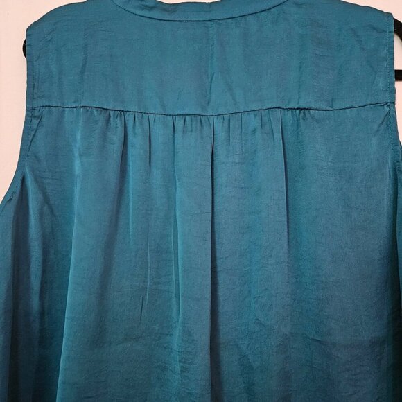 Vince Camuto Teal Sleeveless Blouse 2X NWT - Picture 4 of 8